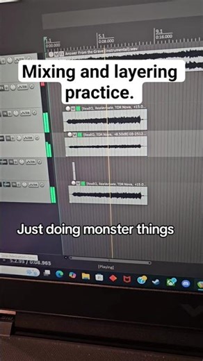 Demon noises. #musicmixing #musicrecording #screamvocals #symphonicdeathmetal #deathcore #primal