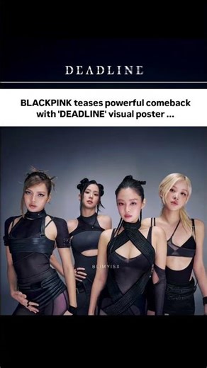 BLACKPINK 3rd MINI ALBUM [DEADLINE] VISUAL POSTER (DEADLINE ver.)#blackpinkmembers #blackpink