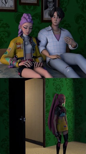 Ghost Rumi's sister Morning Surprise 🫣😫 - Kpop Demon Hunters Animation #gmod #sfm #animation