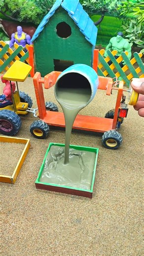 🚜😱 Amazing Mini Tractor Pillar Making Machine | Real Working DIY Model #shorts #youtubeshorts