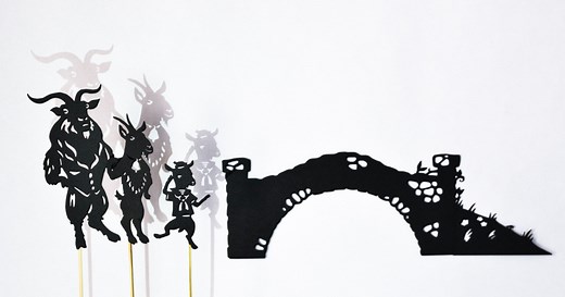 Three Billy Goats Gruff: Shadow Puppet Play with Printables