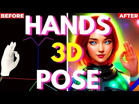 3D POSE & HANDS INSIDE Stable Diffusion! Posex & Depth Map!