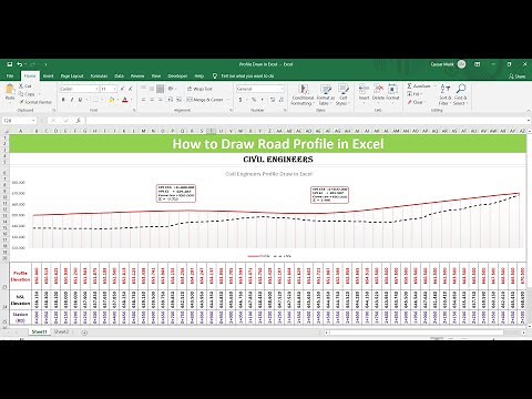How to Draw Road Profile in Excel.