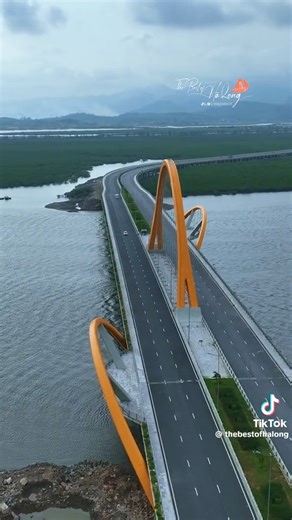 View of Dawn Bridge (Cửa Lục 3 Bridge) inHa long city ,Quang Ninh province 🇻🇳🇻🇳🇻🇳 Cre: The Besr of Ha long #ASEANurbanist | ASEAN urbanist