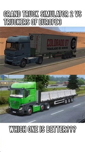 Grand Truck Simulator 2 or Truckers of Europe 3 #android #trucksim #trucksimulator