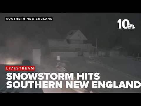 Heavy snow and gusty winds pound Rhode Island and Massachusetts