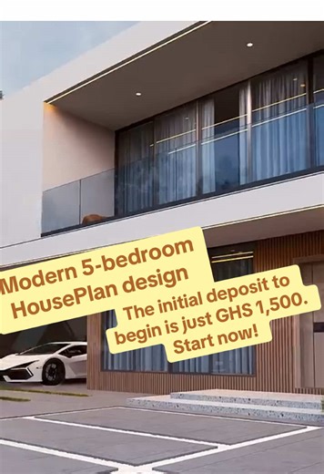 Modern 5-Bedroom House Plan Design