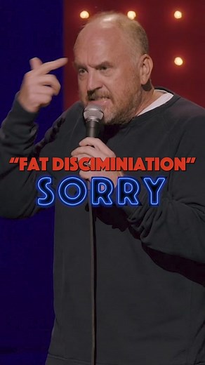 Fat Discrimination- Clip from my special, Sorry. The full special is available now on Louisck.com. #comedy #louisck #sorry #fat #fatshame