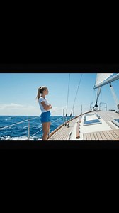 🦈💥 When confidence meets chaos! A young woman’s perfect sailing moment is rudely interrupted by an airborne shark — yes, a SHARK! One second she's soaking in the sun, the next... splash zone madness! #SharkAttack #SailingGoneWild #JustMyLuck #LoveSailing 😂⛵ | Love Sailing