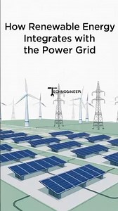 Renewable Energy integration in Power grid #solar #wind #energy #grid #power