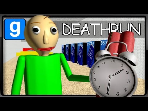 Gmod Deathrun - Baldi's Basics Map! (Funny Moments)