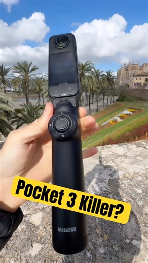 Is this X5 Accessory OSMO Pocket 3 Killer? FreeFraming Selfie Stick #insta360x5 #insta360 ￼