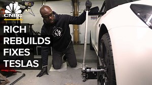 Famed YouTuber Rich Rebuilds Opens Up Tesla Repair Shop: Video