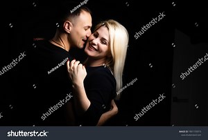 Young Couple Love Hug Each Other Stock Photo 1901155915 | Shutterstock