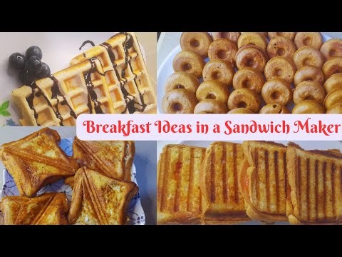 Quick & Easy Breakfast Ideas In A 6 in 1 Sandwich Maker Set|| Honest Review.