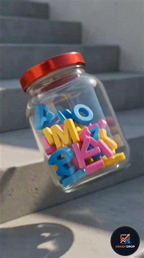 Can This Alphabet Jar Survive the Stairs? 😱🫙 #Shorts