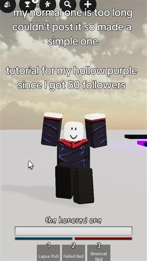 Hollow Purple Tutorial on Roblox Shorts
