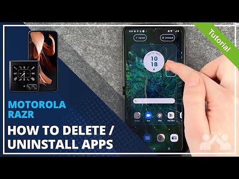 Motorola Razr - How to delete apps / How to uninstall apps • 📱 • 🔲 • 🚮 • Tutorial