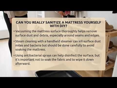 Can You Really Sanitize A Mattress Yourself With DIY? - Homekeeping Handbook