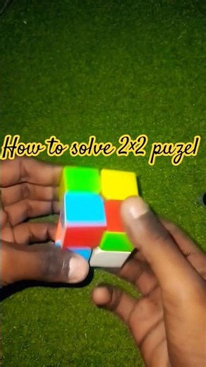 Tutorial to solve 2×2 cube #shorts