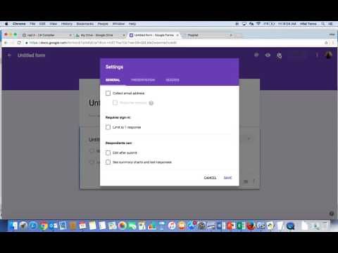Google Forms - Limit to 1 response