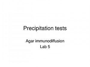 Precipitation tests - SlideServe