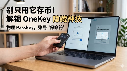 如何使用Onekey硬件钱包给你的账号上把锁?