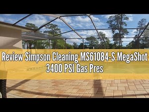 Review Simpson Cleaning MS61084-S MegaShot 3400 PSI Gas Pressure Washer, 2.5 GPM, Kohler SH270, Incl