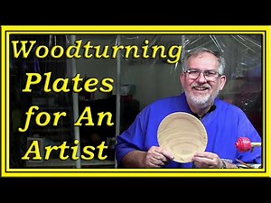 Wooden plates for the Artist. By Dean's Woodworking. #woodturning #woodturningforbeginners