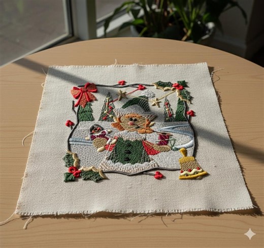 Christmas Little Girl With Doll Embroidery Design | 4x4 Machine Embroidery File | Kids Playtime Instant Download Pattern 6 Format - Etsy