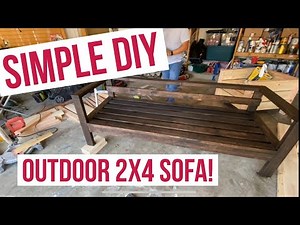 How To Make an Outdoor 2x4 sofa | Simple Outdoor DIY Patio Furniture |Do it Yourself patio furniture