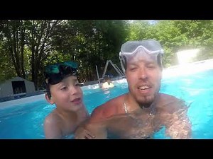 Swimming with the kids using the GoPro