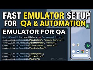 Android Studio Emulator Setup Guide for QA Testers & Automation Engineers (2026)