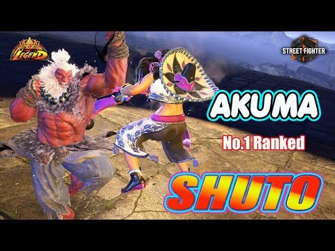 SF6 🔥 World Best SHUTO No.1 Ranked AKUMA - Aggressive Strong Gameplay! 👊