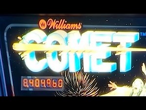 1985 Williams Comet Pinball Demo 8,404,960 #pinball #expert