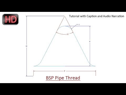 Creating Relation Based Sketches in Creo Parametric || British Standard Pipe Thread Profile