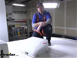 Setting up the MaxxAir Standard Roof Vent Cover on your 2009 Forest River Cedar Creek Fifth Wheel