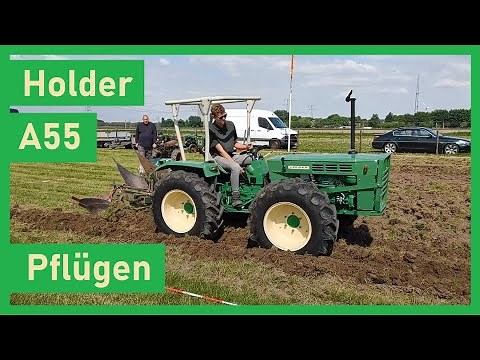 Holdertreffen 2023 | Holder A55 mit Winkeldrehpflug in Mookhoek