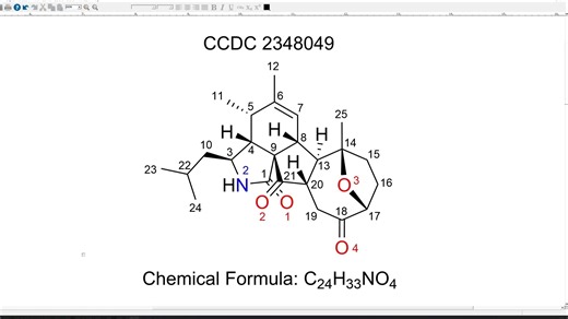 单晶结构解析练习701(文献案例-数据还原-无序处理)