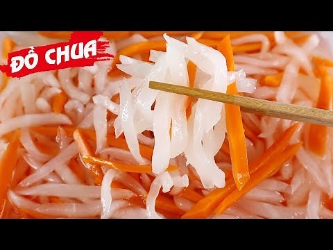 Cách làm CỦ CẢI NGÂM CHUA NGỌT giòn ngon để được lâu - Món Ăn Ngon