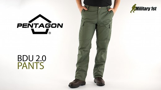Inspired by the iconic Battle Dress Uniform, the Pentagon Tactical BDU 2.0 Pants are built for action. Made from tough Ripstop fabric with reinforced knees and loads of pockets, they're perfect for tackling the outdoors. Durable, comfortable, and ready for anything, these trousers are your go-to gear. Get yours now 👉 mil1.st/PB2PCGUK 💥 | Military 1st
