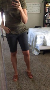 ONE DAY ONLY THE most comfortable shorts ever. They're jeggings in SHORT form AND only $16.95 FREE shipping with code BERMUDASTYLE here: https://bit.ly/2Mh55Bt ad Sizes SMALL- 3x!!! YEA! | HowDoesShe