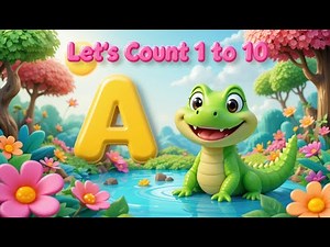 Alligator Counting Song for Kids | Learn Numbers 1 to 10 with Fun Alligators and Rhymes