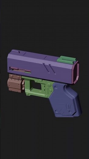 Cyberpunk Model With Blender, Hunyuan and Substance Painter #blender3d #Hunyuan #substancepainter
