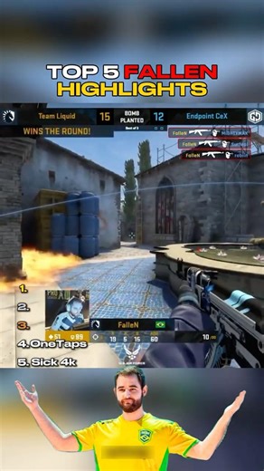 Top 5 FalleN CAREER Highlights 🧠