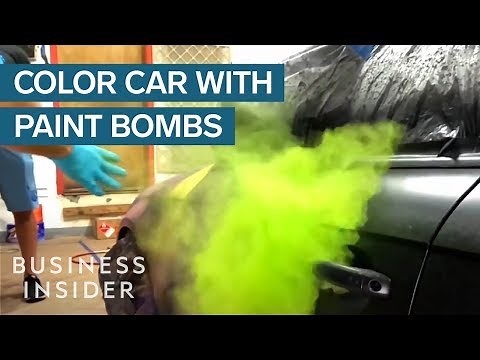 How To Paint Your Car With Colorful Powder Bombs