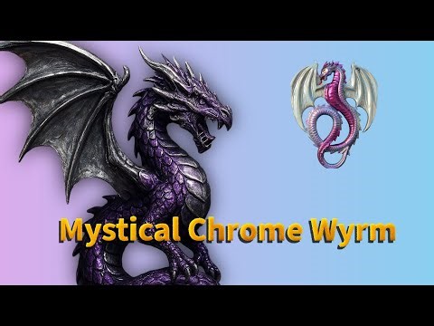 Myth of the Twilight Dragon: Crafted in Chrome-Purple Resin