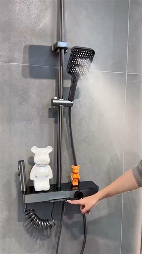 Versatile, stylish, multi-functional digital display shower head" #homedecor #showerhead #shortsfeed