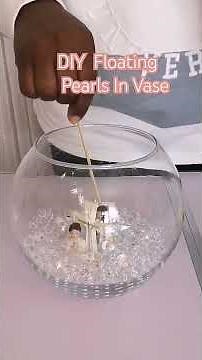 DIY: Floating Pearls Centerpiece Idea #candle #diy#wedding #dollartreediy#waterbeads #tabledecor