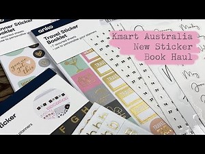 Kmart Australia New Sticker Book Haul